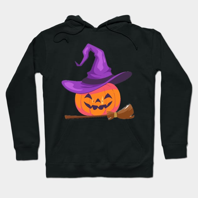 Halloween Orange Pumpkin Hoodie by SoulSummer